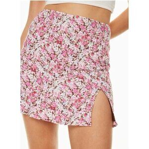 Aritzia Sunday Best Tatiana Skirt NWT Floral Cognac Pink Size 6